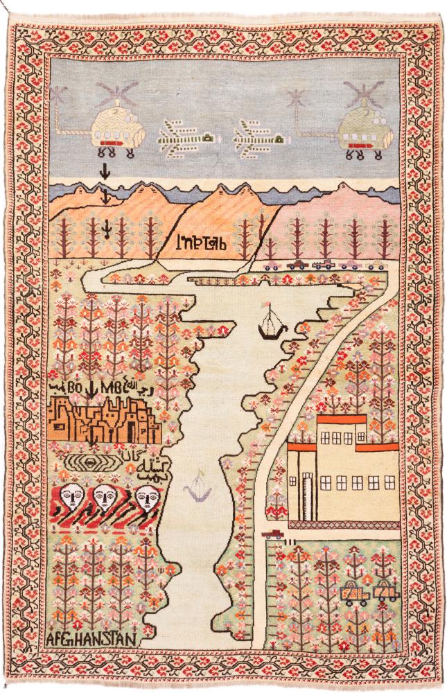 Afghansk matta Afghan 204x132 204x132, Persisk matta Handknuten