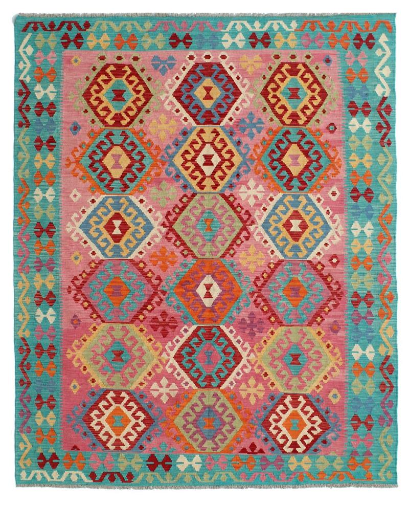 Afghan rug Kilim Afghan 9'7"x6'6" 9'7"x6'6", Persian Rug Woven by hand