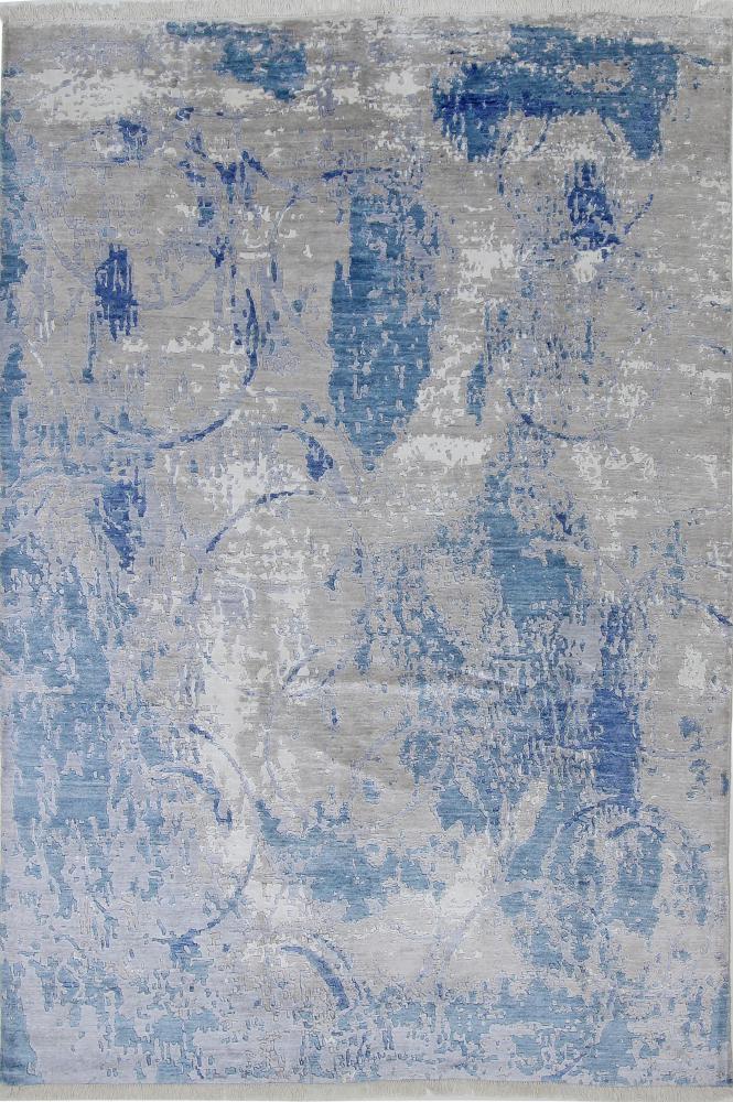 Tapete indiano Sadraa 9'7"x6'6" 9'7"x6'6", Tapete persa Atado à mão