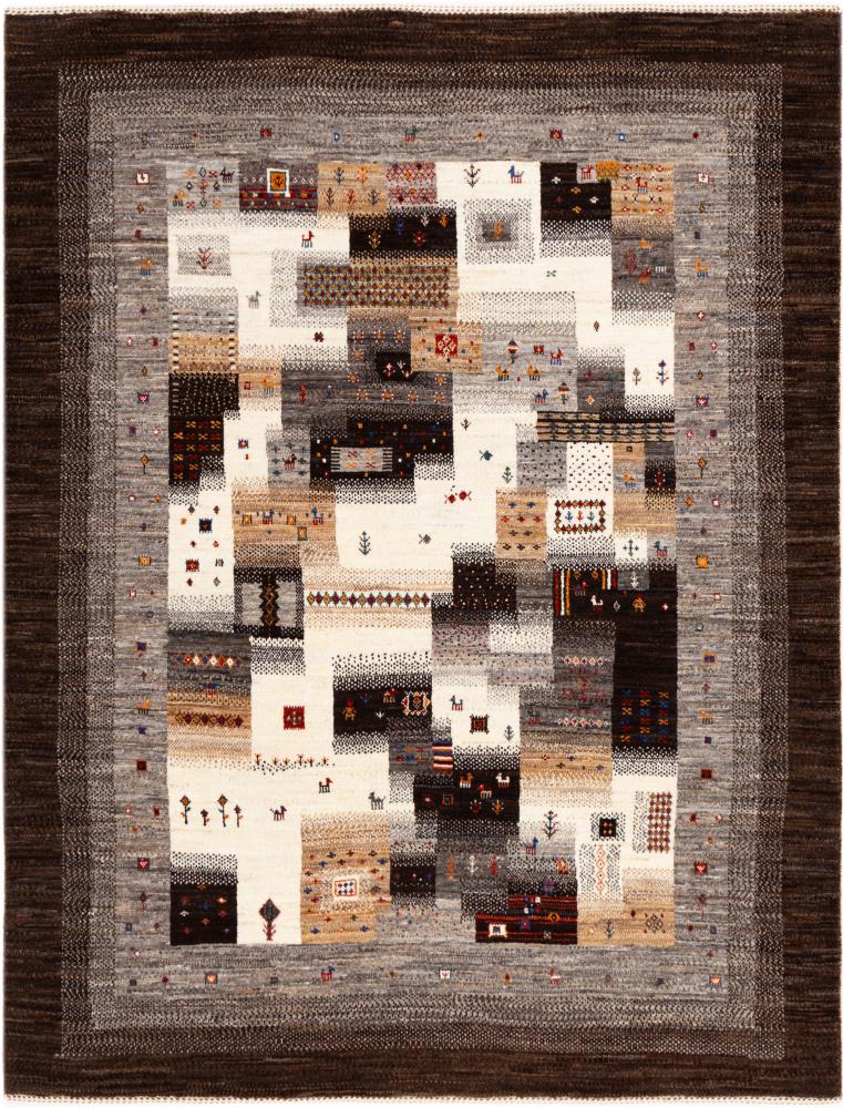 Alfombra persa Persia Gabbeh Loribaft Nowbaft 193x150 193x150, Alfombra persa Anudado a mano