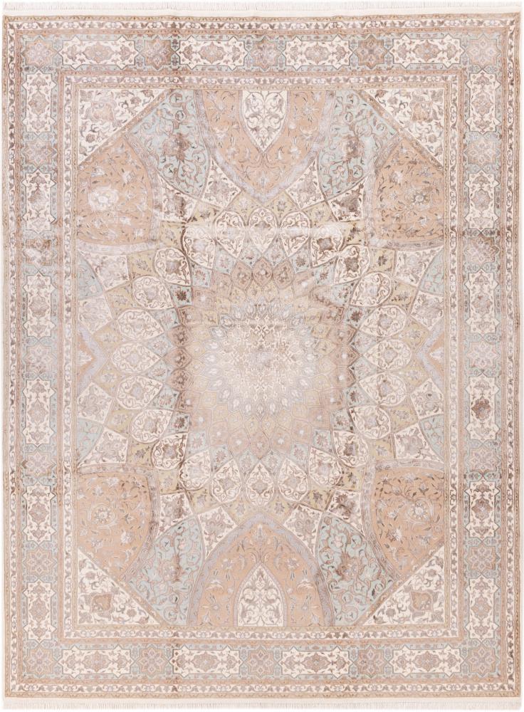 Alfombra india Indo Tabriz Gumbad 360x270 360x270, Alfombra persa Anudado a mano