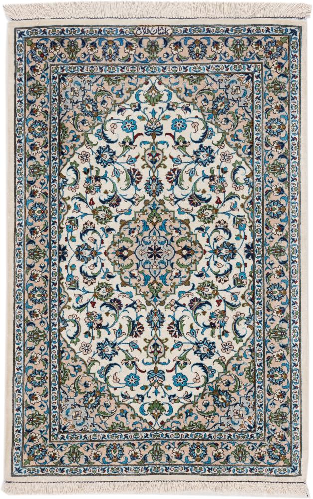 Persisk matta Keshan Silke Signed Falah 91x58 91x58, Persisk matta Knuten för hand