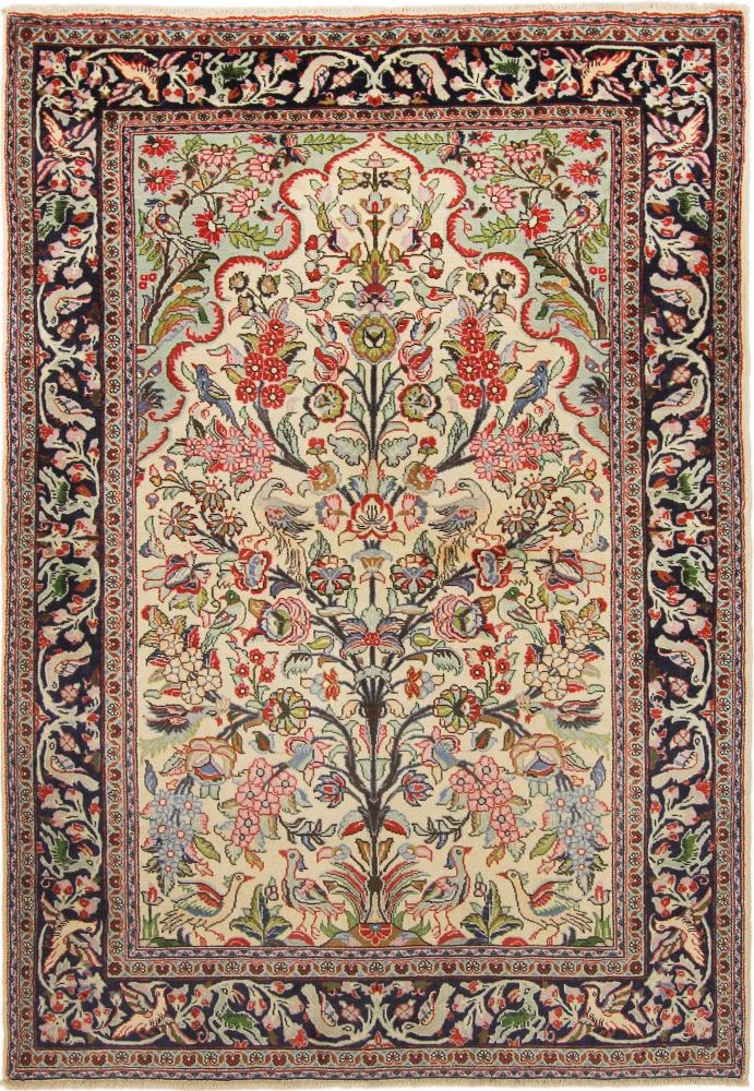Persian Rug Qum 201x141 201x141, Persian Rug Knotted by hand