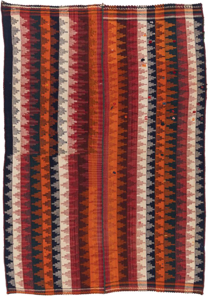 Tapis persan Kilim Fars 198x138 198x138, Tapis persan Tissé à la main