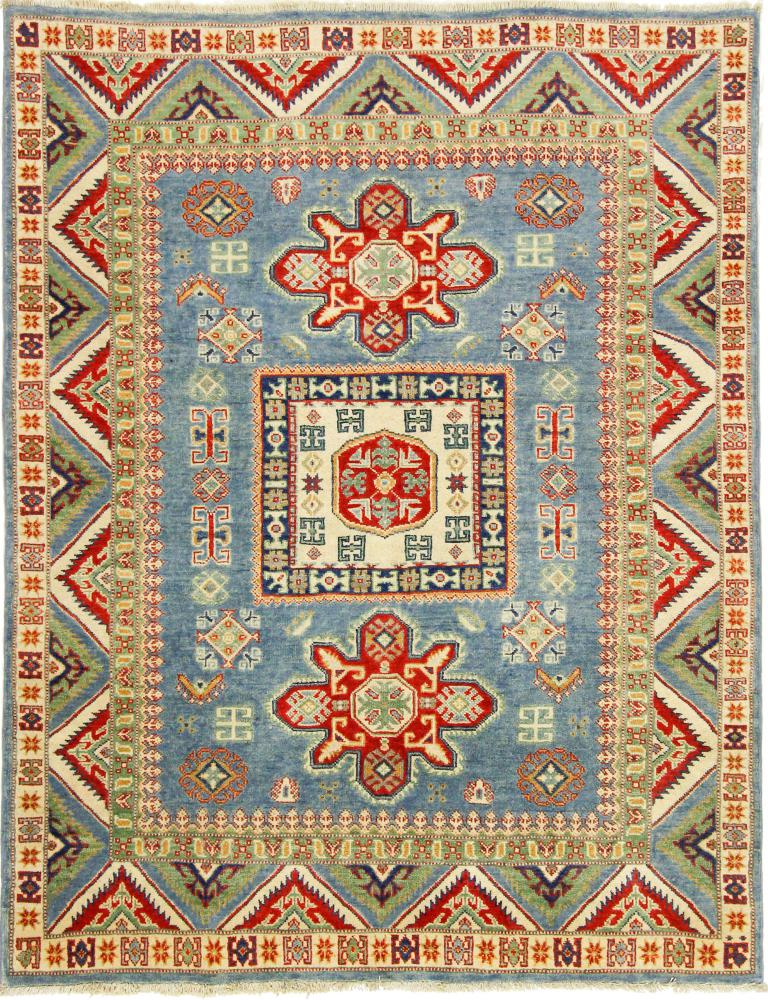 Tapis afghan Kazak 191x149 191x149, Tapis persan Noué à la main