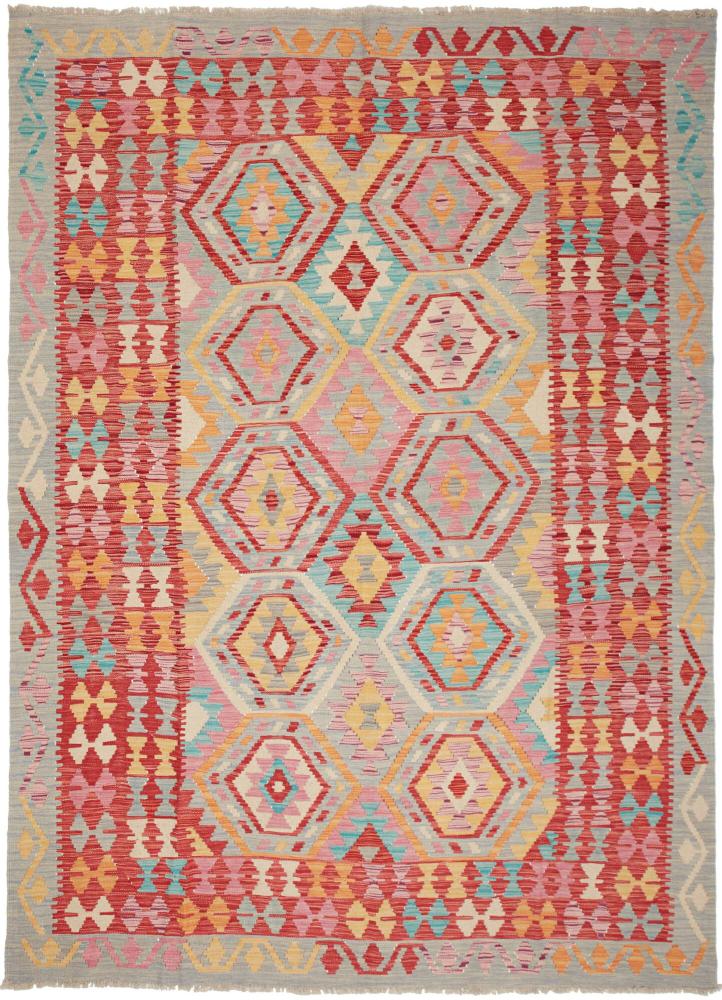 Tapete afegão Kilim Afegão 242x176 242x176, Tapete persa Tecido à mão