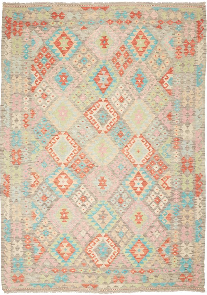 Afghanischer Teppich Kelim Afghan 251x179 251x179, Perserteppich Handgewebt