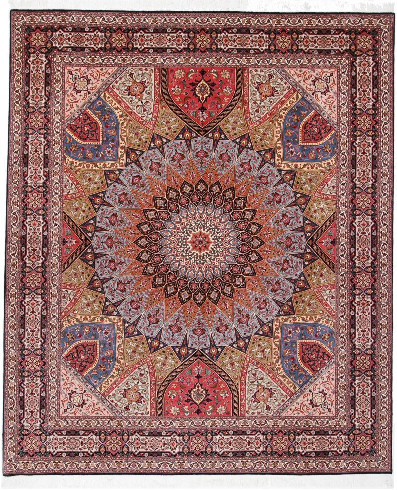 Tapete persa Tabriz 50Raj 307x257 307x257, Tapete persa Atado à mão