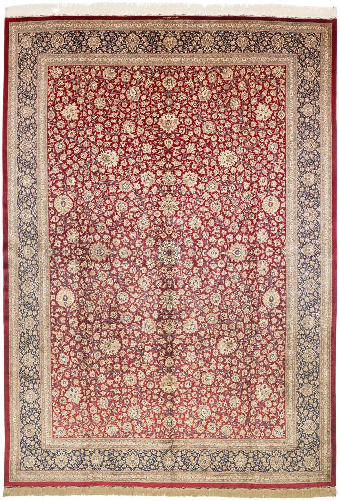 Tapis persan Ghom Soie 353x245 353x245, Tapis persan Noué à la main