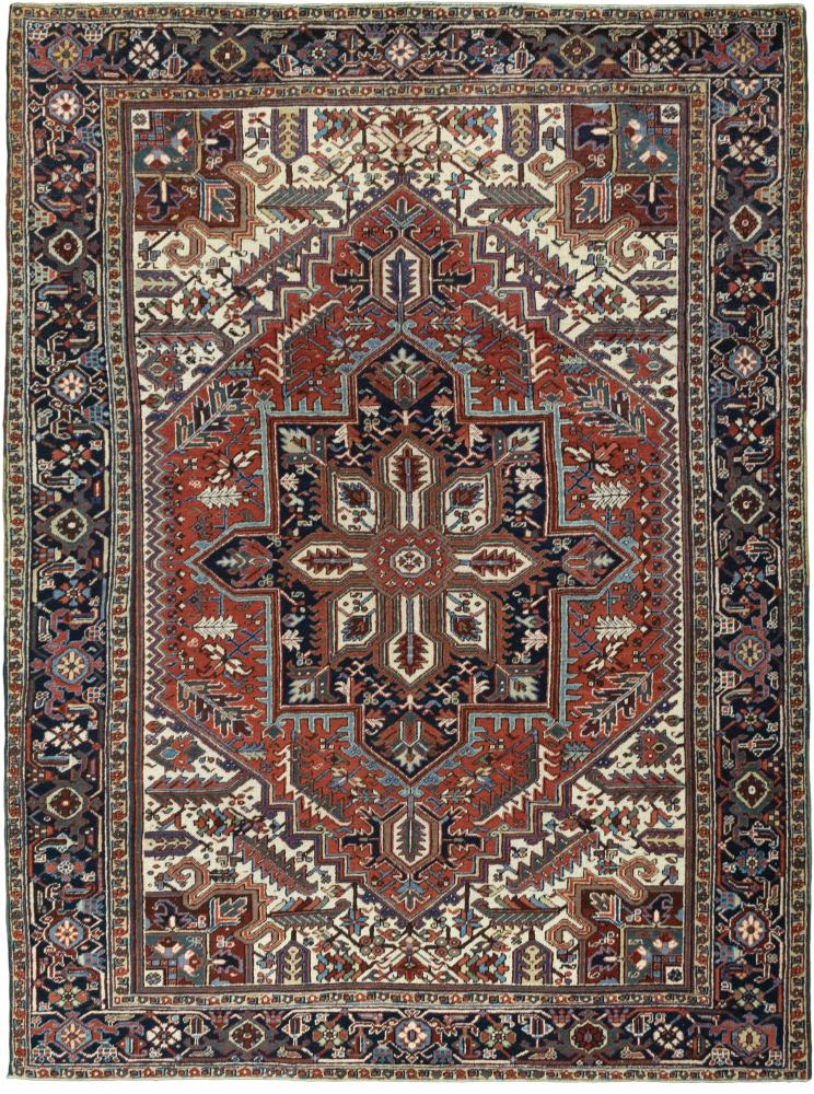 Persialainen matto Heriz Antiikki 322x239 322x239, Persialainen matto Solmittu käsin