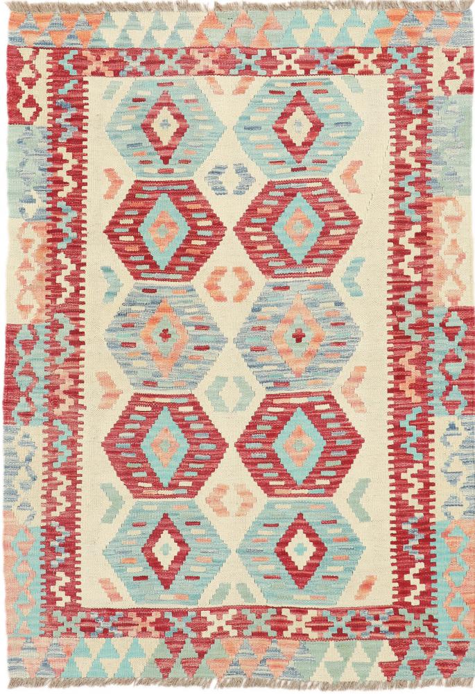 Tapete afegão Kilim Afegão Heritage 139x99 139x99, Tapete persa Tecido à mão