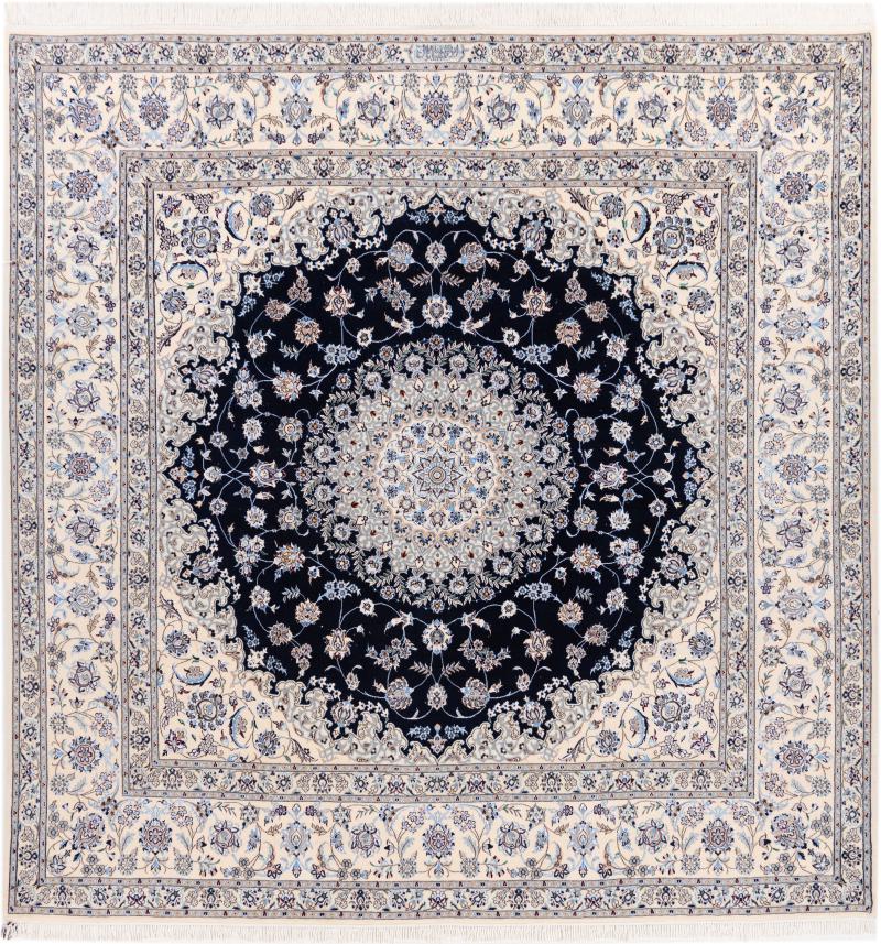 Persian rug Nain 6La 8'8"x8'6" 8'8"x8'6", Persian rug Hand-knotted