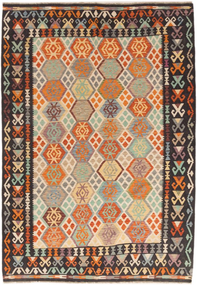 Alfombra afgana Kilim Afghan 296x206 296x206, Alfombra persa Tejido a mano