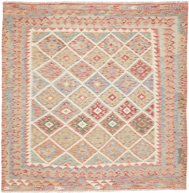 Afghanska mattan Kilim Afghan 200x197 200x197, Persisk matta handvävd 