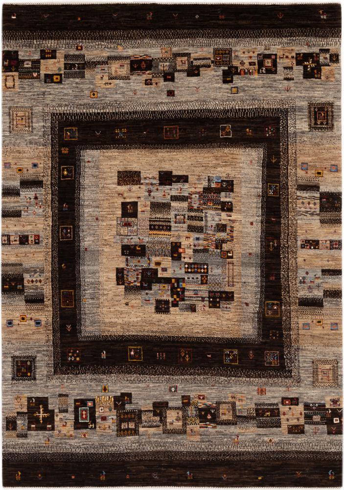 Tapete persa Persa Gabbeh Loribaft Nowbaft 257x182 257x182, Tapete persa Atado à mão