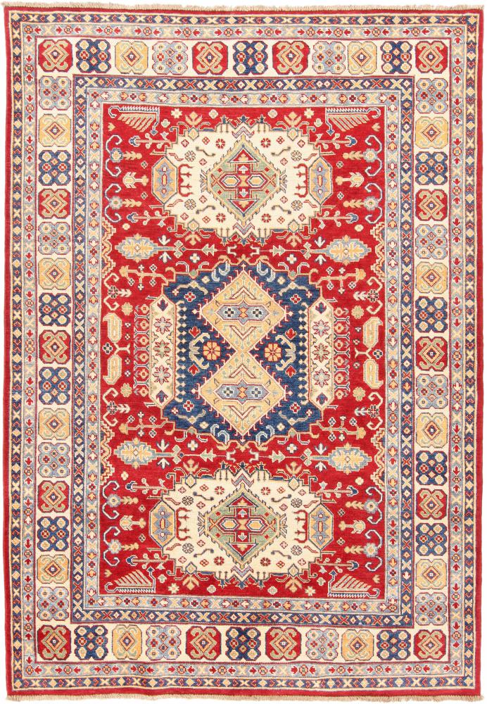 Afghan rug Kazak 242x166 242x166, Persian Rug Knotted by hand