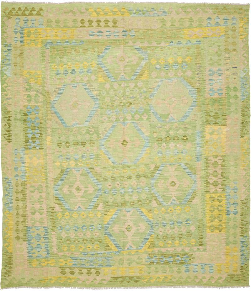 Alfombra afgana Kilim Afghan 291x252 291x252, Alfombra persa Tejido a mano