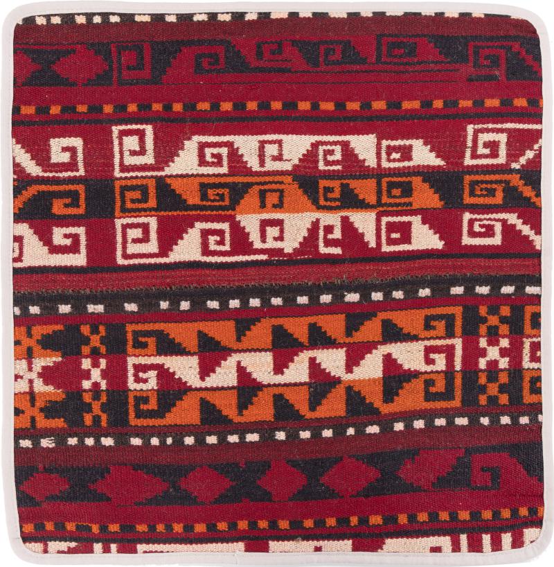 Afghan rug Kilim Afghan Cushion Cover 50x50 50x50, Persian Rug Knotted by hand