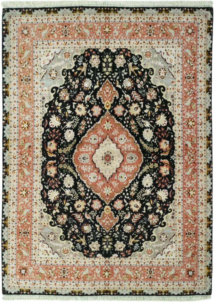 Tapete persa Tabriz 60Raj Fio de Seda 209x149 209x149, Tapete persa Atado à mão