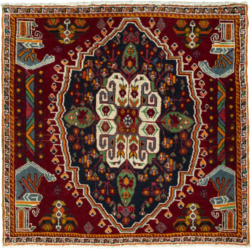 Perserteppich Shiraz 71x69 71x69, Perserteppich Handgeknüpft