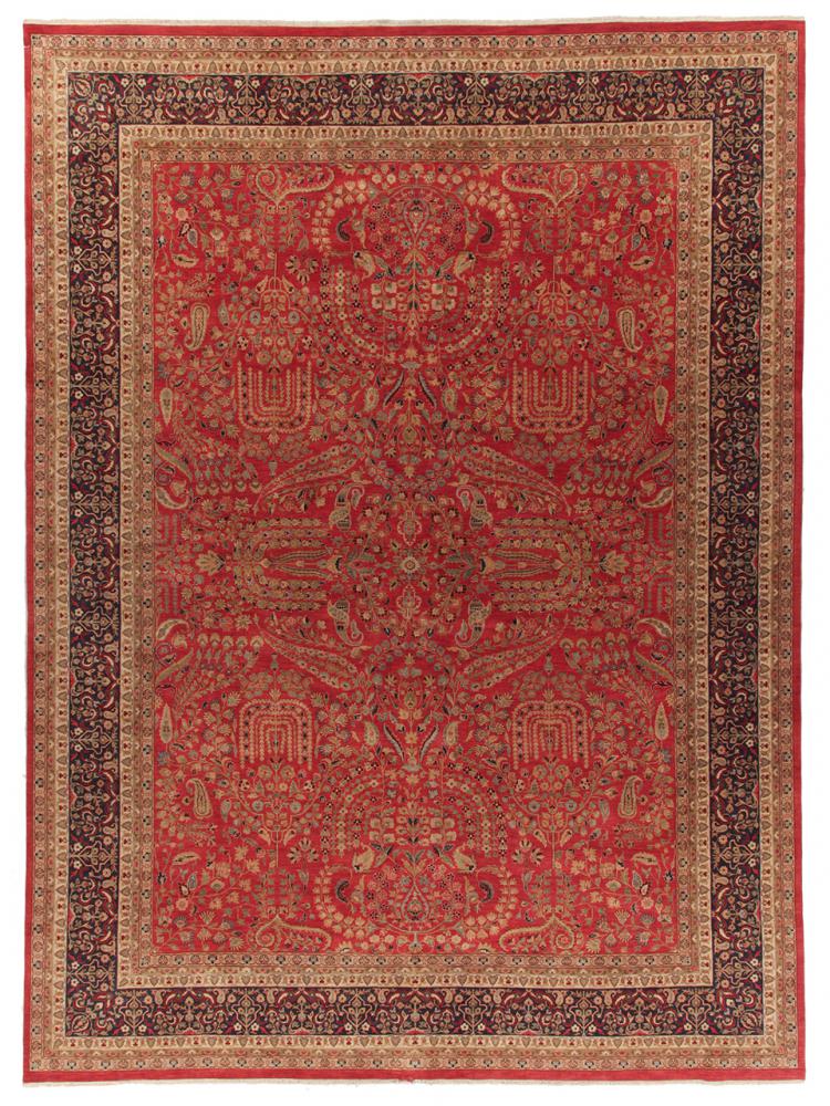 Alfombra india Indo Tabriz Royal 401x301 401x301, Alfombra persa Anudado a mano
