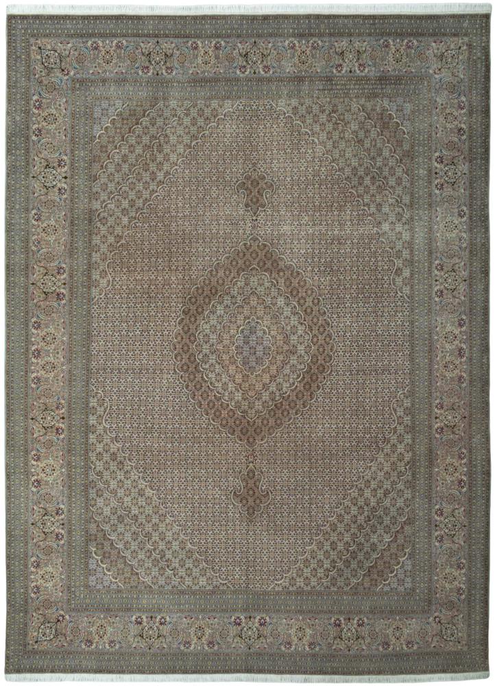 Tapete persa Tabriz 50Raj 13'4"x10'0" 13'4"x10'0", Tapete persa Atado à mão