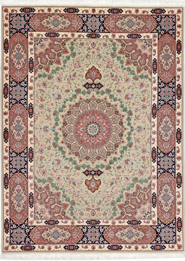 Tapete persa Tabriz 199x149 199x149, Tapete persa Atado à mão