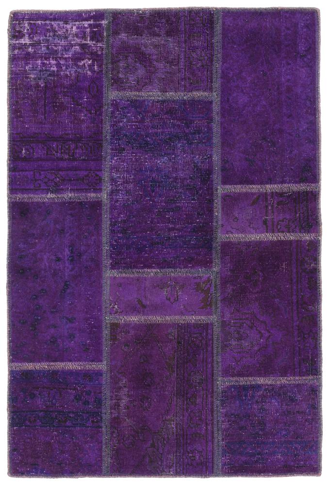  ペルシャ絨毯 パッチワーク 125x82 125x82,  ペルシャ絨毯 手織り