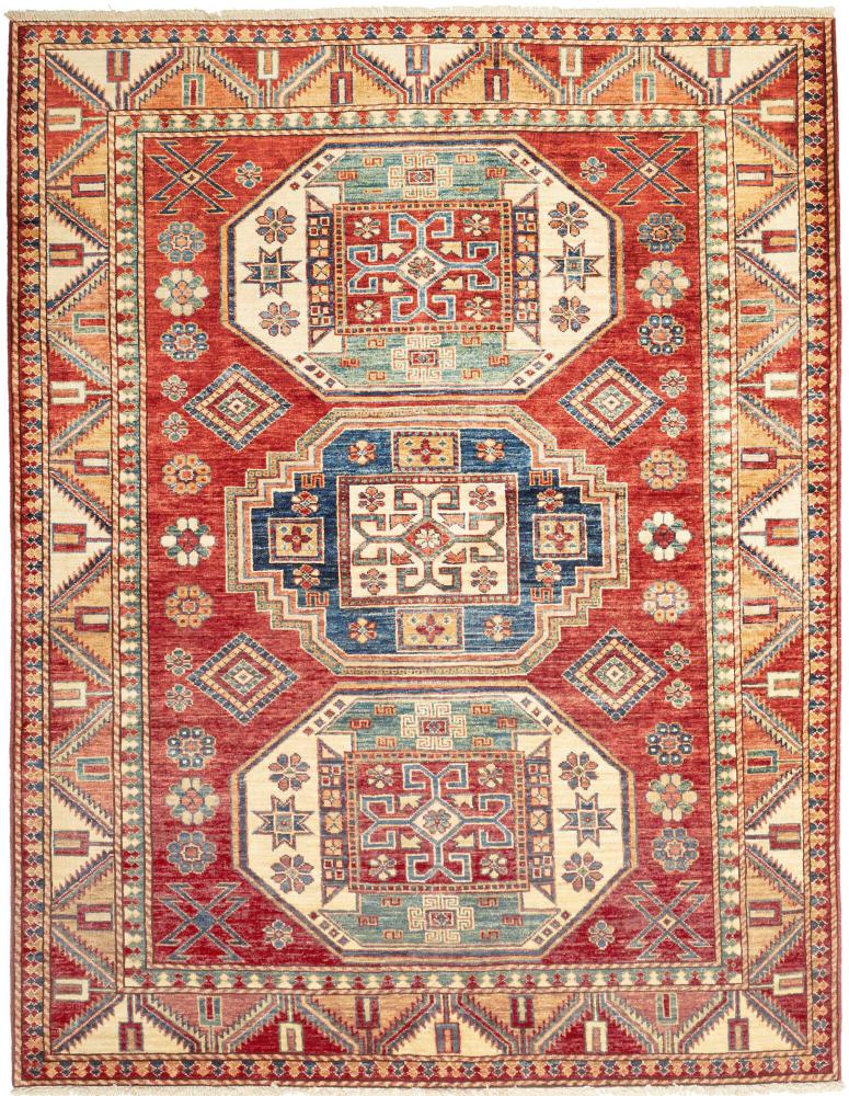 Tapete paquistanês Kazak 193x153 193x153, Tapete persa Atado à mão