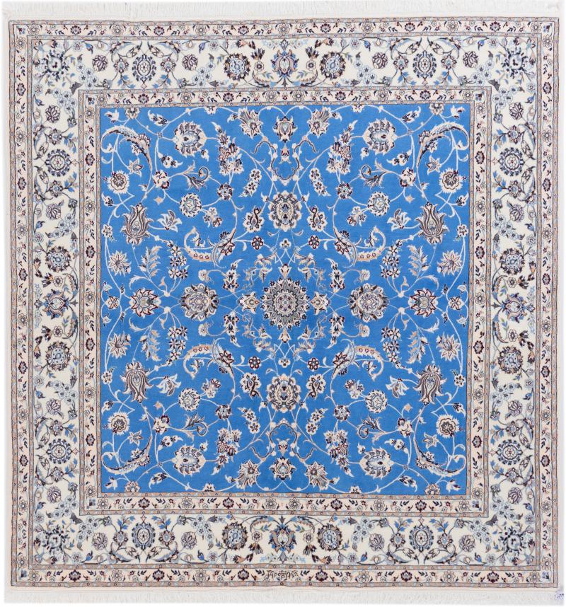 Persian Rug Nain 6La Signed 210x205 210x205, Persian Rug Knotted by hand
