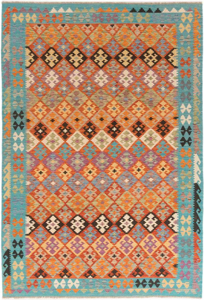 Afghansk tæppe Kelim Afghan 298x206 298x206, Persisk tæppe Håndvævet