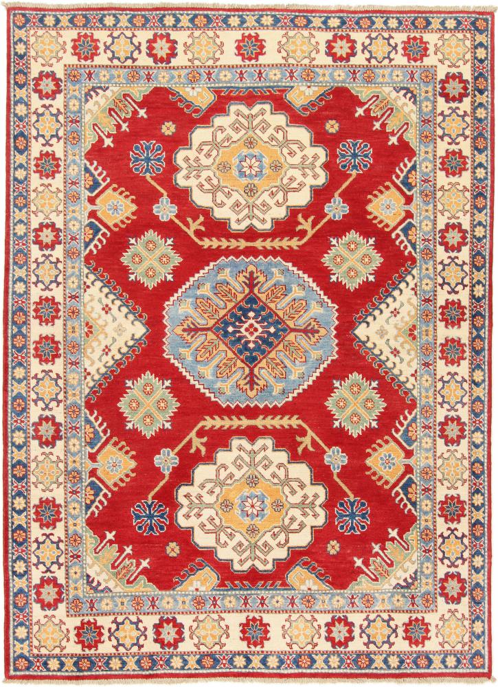 Afghan rug Kazak 7'10"x5'7" 7'10"x5'7", Persian Rug Knotted by hand
