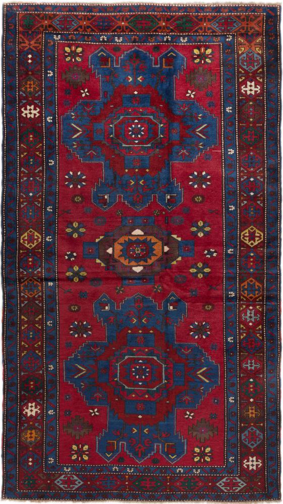 Russisk tæppe Azerbaijan Gamle 233x130 233x130, Persisk tæppe Knyttet i hånden