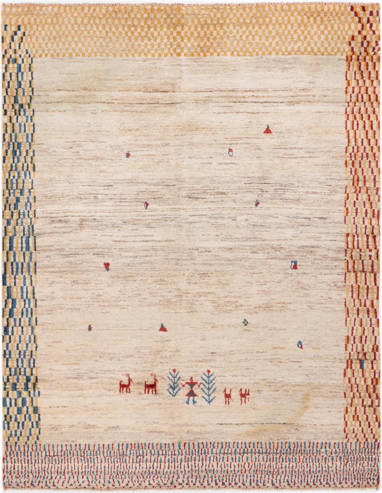 Tapis persan Persan Gabbeh Loribaft Z 193x152 193x152, Tapis persan Noué à la main