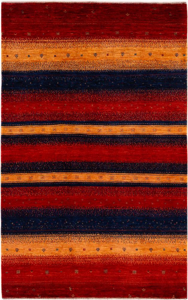 Persian Rug Persian Gabbeh Loribaft Atash 6'0"x3'9" 6'0"x3'9", Persian Rug Knotted by hand
