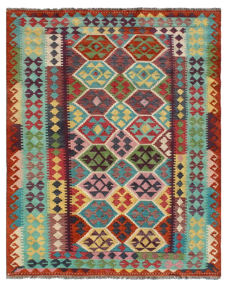 Afghan rug Kilim Afghan 8'2"x5'8" 8'2"x5'8", Persian Rug Woven by hand