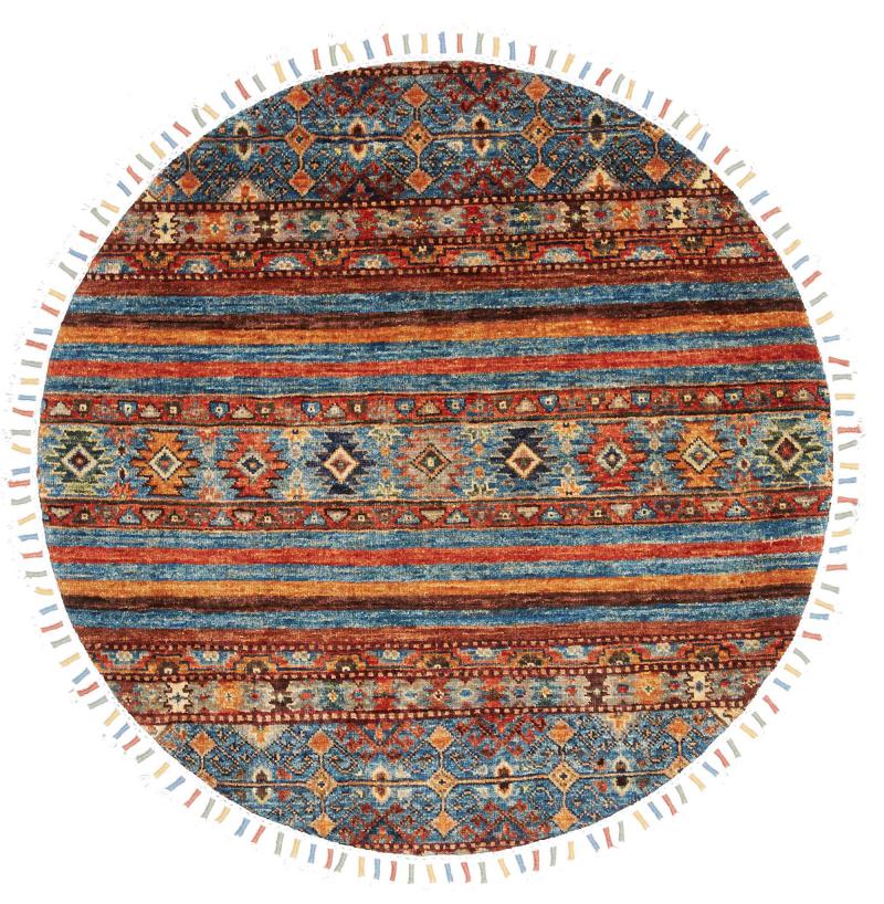 Tapete paquistanês Arijana Shaal 91x91 91x91, Tapete persa Atado à mão