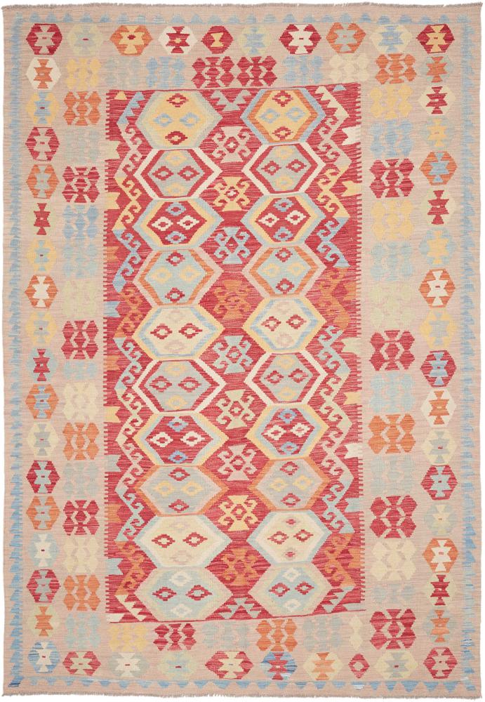 Afghanischer Teppich Kelim Afghan 298x205 298x205, Perserteppich Handgewebt