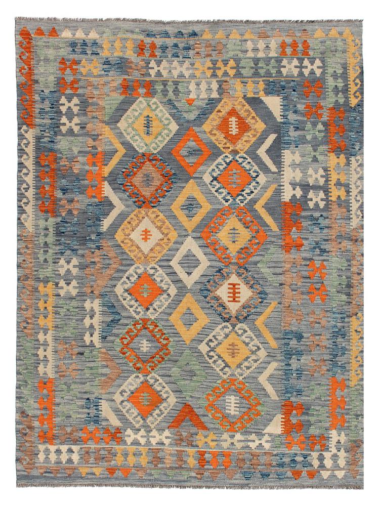 Afghan rug Kilim Afghan 7'8"x5'7" 7'8"x5'7", Persian Rug Woven by hand