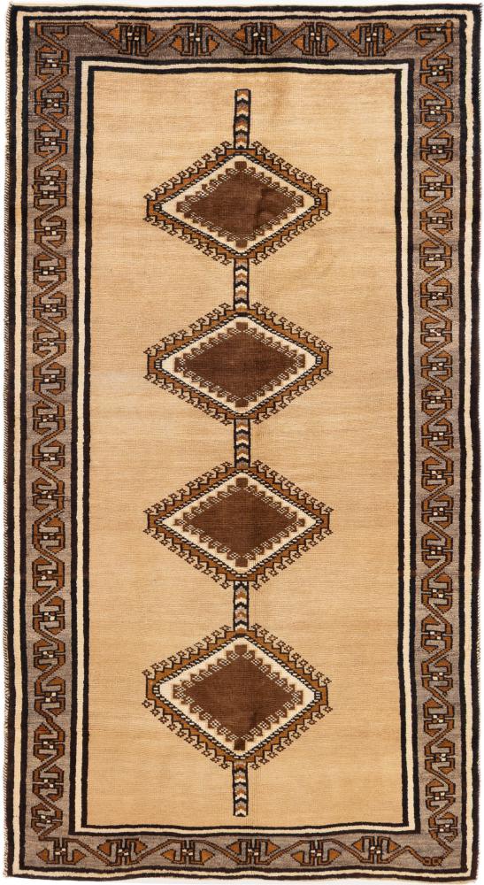 Persian Rug Persian Gabbeh Ghashghai 195x105 195x105, Persian Rug Knotted by hand