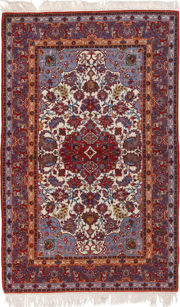 Persian Rug Isfahan Silk Warp 221x139 221x139, Persian Rug Knotted by hand