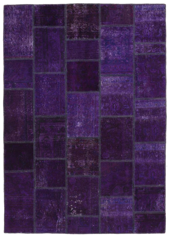 Persisk matta Patchwork 209x145 209x145, Persisk matta Knuten för hand