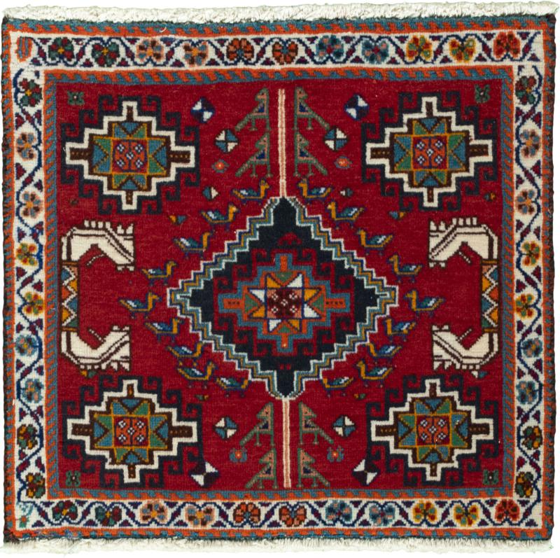 Tappeto persiano Shiraz 57x57 57x57, Tappeto persiano Annodato a mano