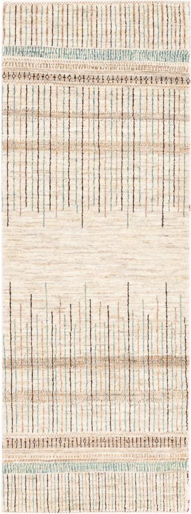 Tappeto persiano Persiano Gabbeh Loribaft Natura 198x73 198x73, Tappeto persiano Annodato a mano