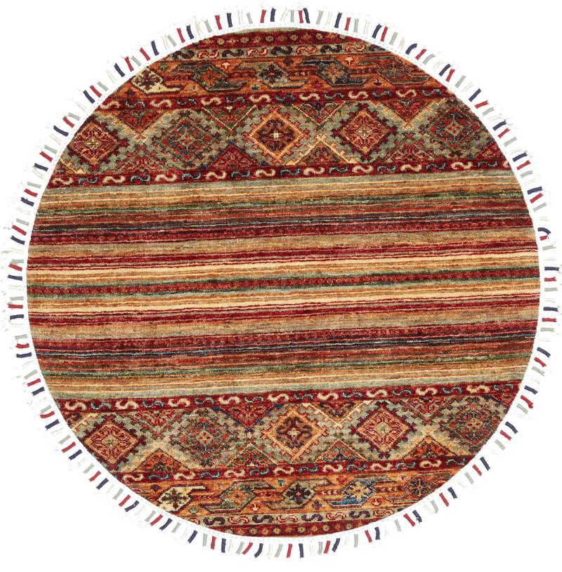 Tapete paquistanês Arijana Shaal 92x92 92x92, Tapete persa Atado à mão