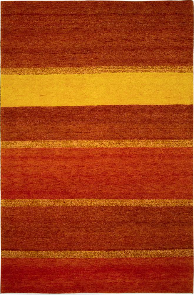 Indo rug Gabbeh 9'7"x6'5" 9'7"x6'5", Persian Rug Knotted by hand