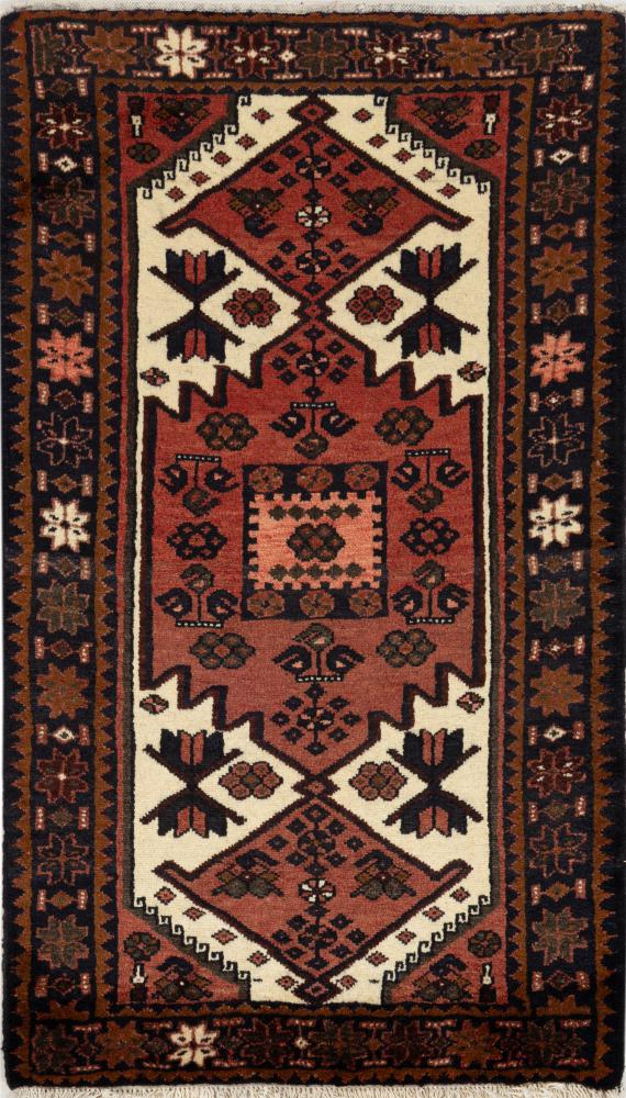 Alfombra persa Khamseh 134x78 134x78, Alfombra persa Anudado a mano