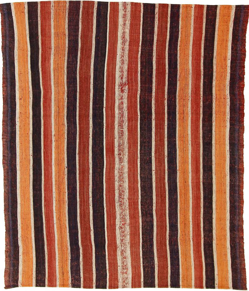 Tapete persa Kilim Fars Antigo 6'3"x5'3" 6'3"x5'3", Tapete persa Tecido à mão