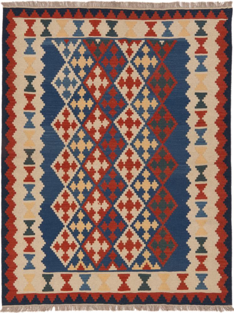 Tapete persa Kilim Fars Ghashghai 7'10"x6'1" 7'10"x6'1", Tapete persa Tecido à mão