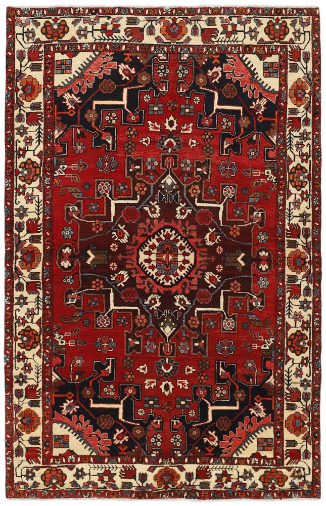 Persian Rug Shahsavan 7'4"x4'9" 7'4"x4'9", Persian Rug Knotted by hand
